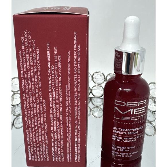 Dermelect Outcrease Retinol Trifecta Serum, 1 fl oz / 30ml NIB - Picture 3 of 5